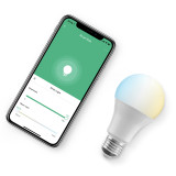 6.5W Wi-Fi Smart Light Bulb E27, work with Alexa, Google Home,IFTTT, 2700K-6500K Dimmable,Timer Function