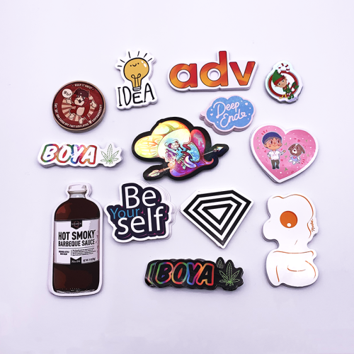 Promotion Decoration 50 Stickers Per Pack Unique Logo Cute Design Custom Vinyl Stickers PVC