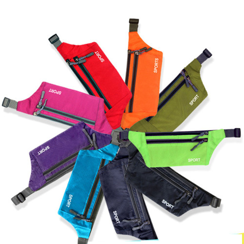 2021 China factory hot selling custom outdoor waterproof fanny pack running waist bag belt running  fanny pack