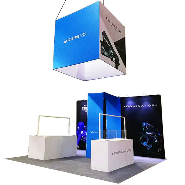 portable 10ft trade show exhibition advertising 3x3 portable promotional booth