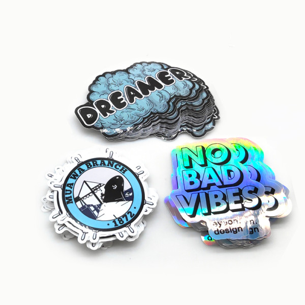 Customised Logo Printed UV Protection Water proof PVC Brand Cartoon Vinyl Die Cut Sticker