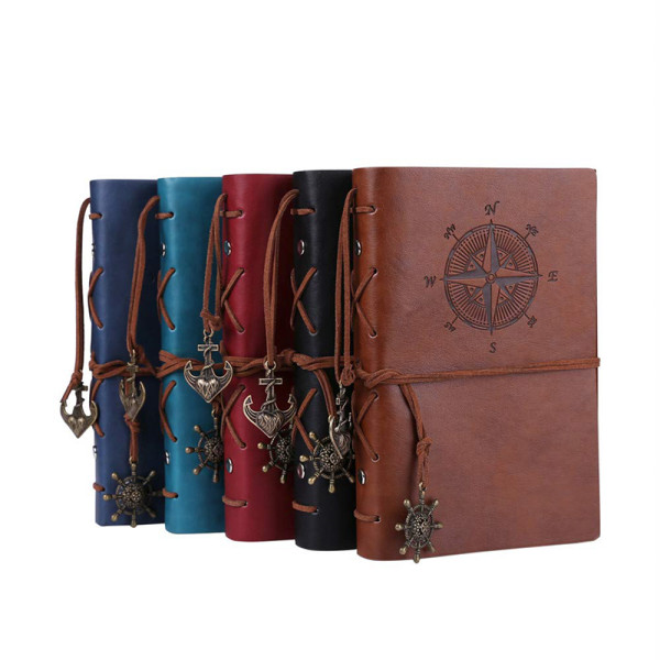 Customized Vintage Leather Cover Travel Planner Journal