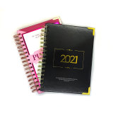 2022 Custom Printing Spiral Personalized Yearly Planner with Dividers Tabs