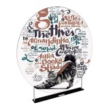 best price tension fabric vertical trade show EZ tube round banner stand
