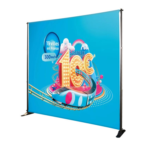 Expomax Adjustable Banner Stand Telescopic Frame Backdrop Stand Frame For Trade Show Background