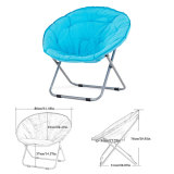 Leisure bungee butterfly red small lazy round camping folding beach chair without arms