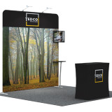 tension fabric portable backdrop photo exhibition pop up booth stands trade shows