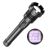 5000lumen XHP160+COB USB long distance Tactical aluminium alloy battery indicator power bank white+red light zoomable flashlight