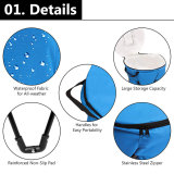 Camping Standing Ice Cooler Bag Folding Portable Leakproof Tub Cooler with Stand and Travel Bag
