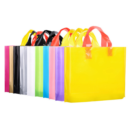 wholesale custom fast delivery printed logo handle plastic shopping bag