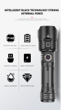 Powerful LED Flashlight type c  Recharge Zoom Torch IPX-6 Waterproof Tactical Flash Light by 26650/18650