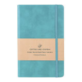 Custom Design Logo A5 Leather Hardcover Dotted Bujo Sublimation Journal Notebook