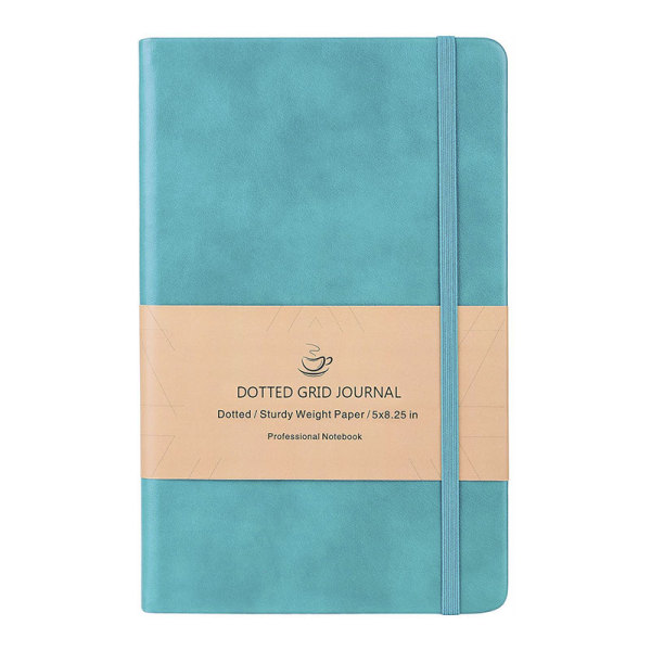 Custom Design Logo A5 Leather Hardcover Dotted Bujo Sublimation Journal Notebook