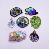 Wholesale Waterproof Adhesive Hologram Logo Die Cut Stickers Custom Print