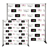 high quality large  size Portable custom printing  backdrop stand and repeat banners