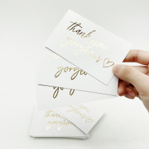Wholesale Customized Adhesive Thank You Stickers Custom Size Labels
