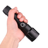 New flashlight XHP50 3000 lumen Zoomable super bright rechargeable  Torch 18650 26650 Powerful Flash Light