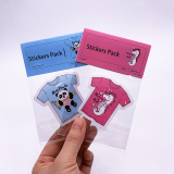 Waterproof Pvc Custom Logo Printing Die Cut Cartoon Vinyl Sticker Pack With Header Card