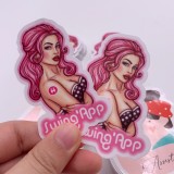 Custom Logo Outdoor  UV Coat Die Cut Promotional Vinyl Waterproof Sticker