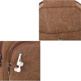 Custom Logo  Canvas Crossbody Bag Low Moq Men Pack Waterproof Single Shoulder Sling Chest Bags with Earphone Hole