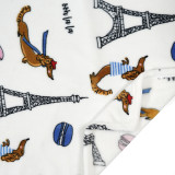 Polyester reasonable price printing warm full shine plush flannel fleece blanket