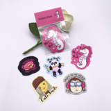 Waterproof Pvc Custom Logo Printing Die Cut Cartoon Vinyl Sticker Pack With Header Card