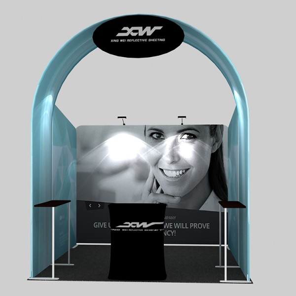 Super 3x3 custom size printing free design portable trade show exhibition photo booth display shell  backdrop stands