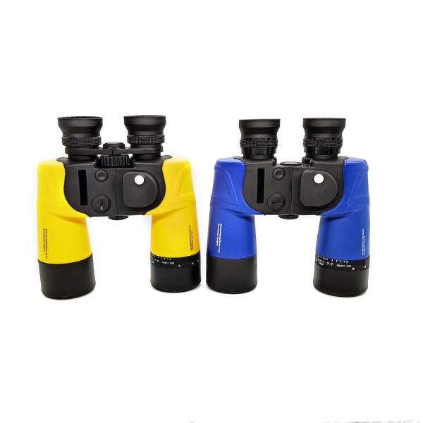 7x50 Waterproof Fogproof Military Marine Binoculars w/Internal Rangefinder & Compass for Navigation,Boating,Fishing