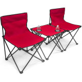 Mini stainless steel camping chair and table set for camping