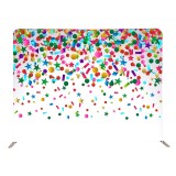 Foldable Aluminum tube straight advertising frame fabric flower wall backdrop stand for wedding party decoration