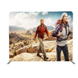 High definition custom printing 8ft 10ft straight tension fabric trade show display tube display birthday party backdrop
