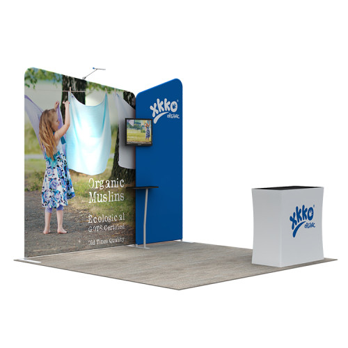 portable 10ft trade show exhibition advertising 3x3 portable promotional booth