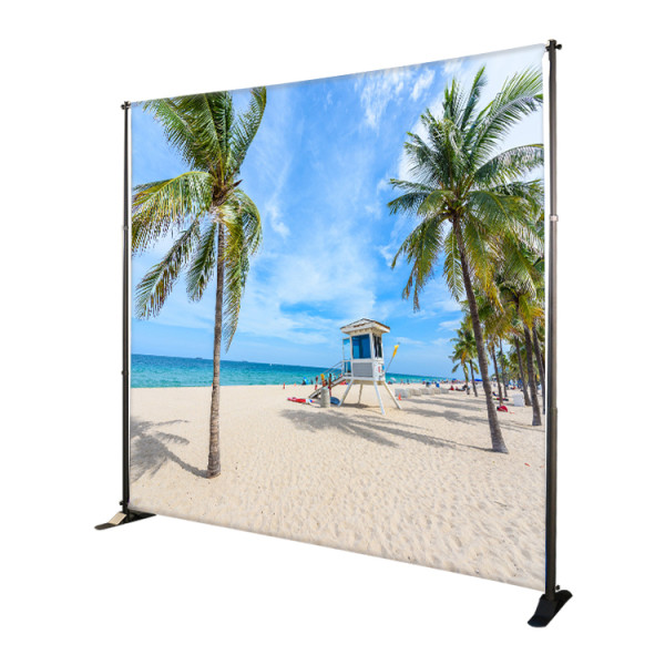 Adjustable Advertising Step and Repeat Banner Exhibition Display Stand