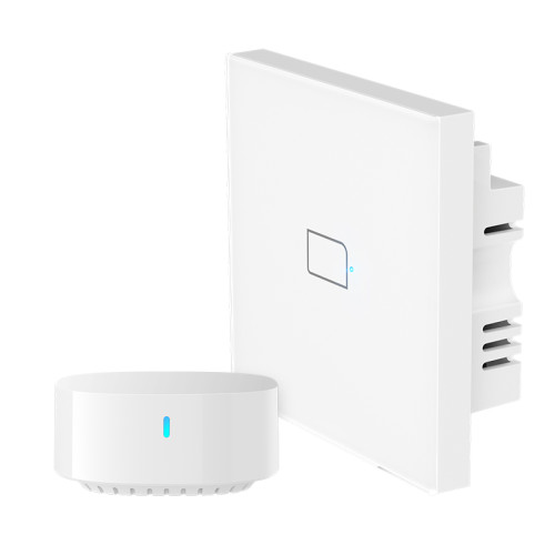 BroadLink 2.4Ghz Smart Light Switch WiFi Wall Switch TC3 UK 1GANG Single Live Wire Support Alexa, Google Home and Siri