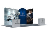 Custom printing Tradeshow Display Stall 3x3 standard Size Exhibition Stand  Booth