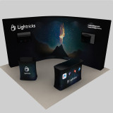 custom graphic design 3x3 exhibition booth for events