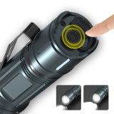 Rechargeable Tactical Flashlight Water Resistant XHP50 4000 lumens Zoomable Super Bright Flashlight Outdoor XHP50 Torch Light