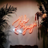 Custom Waterproof Warm Light Acrylic Led Neon Light Sign Board For Wedding Decoration