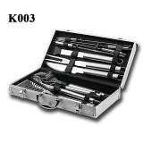 WB China Top Selling OEM Utensil Kit Multifunction Portable Outdoor BBQ Barbecue Grill Tool Set 13 Models