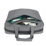13 Inch Waterproof Nylon,Retractable Handle,Adjustable Shoulder Strap Laptop Storage Bag For Macbook Pro, For Unisex,Gray