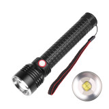 Zoomable Powerful XHP70 Flashlight Tactical 5000 Lumen USB Multi-Function LED Flash Light Torch for Military Use