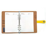 Custom 2021 Pu Leather Cover a5 Book Ring Binder Notebook