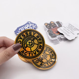 Wholesale Durable Reflective Rainbow Colour Printed Custom Vinyl Roll Design Logo Holographic Foil Laser Sticker Label