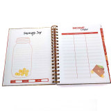 2020 Organizer Customized Printing Sequin Paperboard Cover Gold Edge Spiral Planner