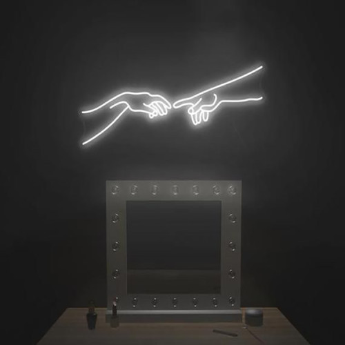 Drop Shipping Good Vibes Custom Acrylic Neon Signs Led Signature Small Neon Light Sign For Wedding Decor