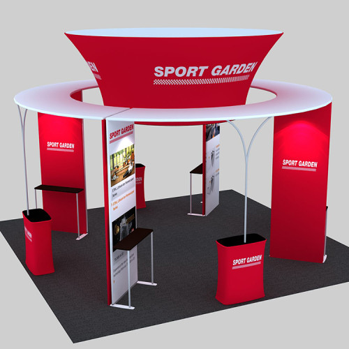 custom graphic design 3x3 exhibition booth for events