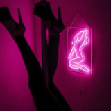 Waterproof Sexy Women Figure Pattern Personalised Wall Sign Led Neon Sign Girl Body Custom Neon Letters Sign Flex Led Neon