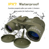Range Telescope Binoculars Hunting Night Vision Binoculare 7x50 10x50 Long Waterproof & Fogproof, Rangefinder & Compass OEM ODM