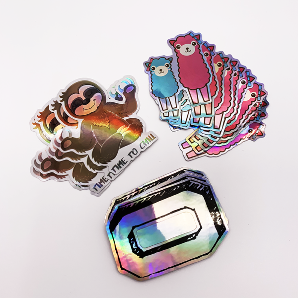 Custom Hot Sales Fast Delivery Custom Vinyl Hologram Holo Sticker Packaging