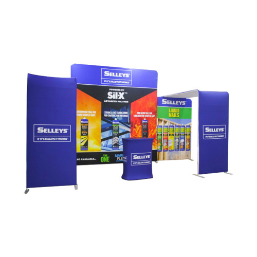 Portable custom printing tension fabric 10 x 20 exhibition trade show booth ideas